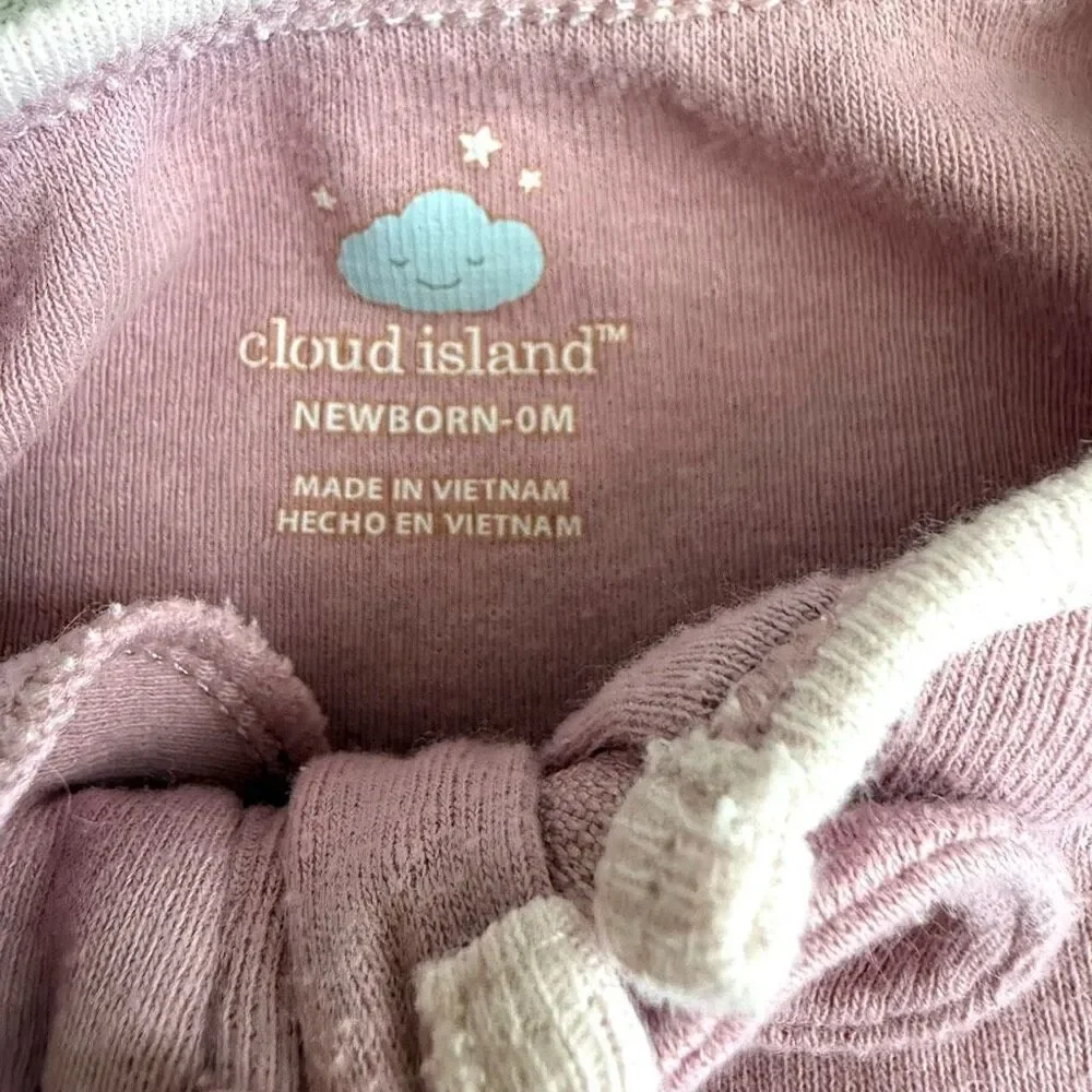 Cloud Island Newborn Long Sleeved Footed Pajamas Bundle